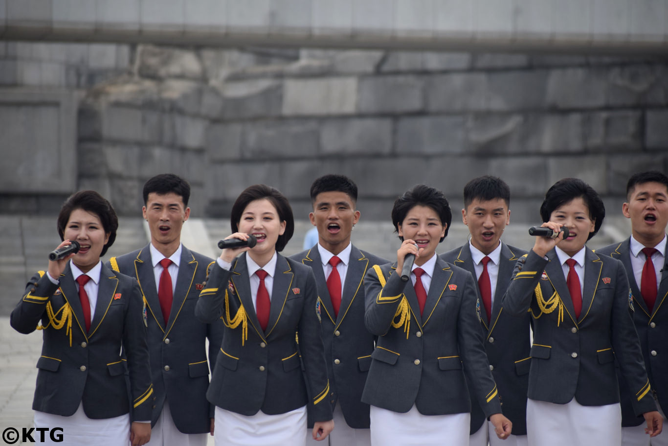 Street concert on 15 August, Liberation Day, but the Party Foundation Monument. Picture taken by KTG Tours