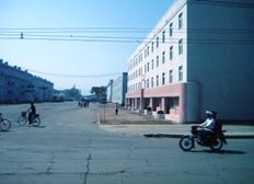 Straße in Nampo, Nordkorea