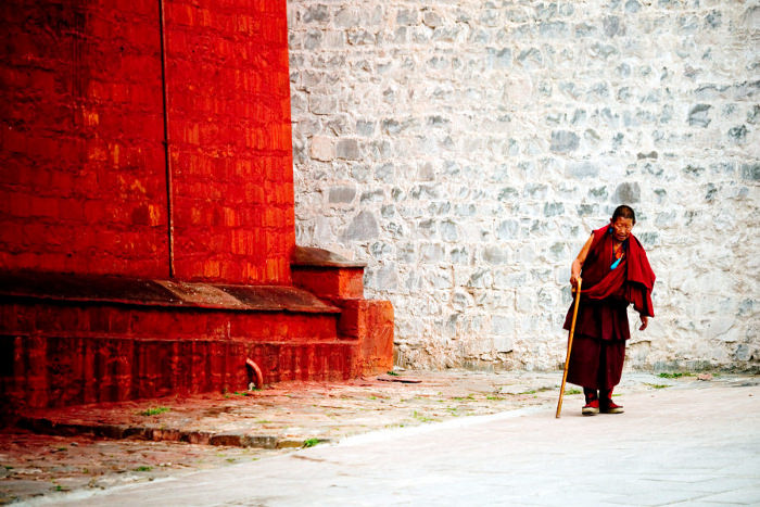 Monasterio Tashilhunpo en el Tibet en China