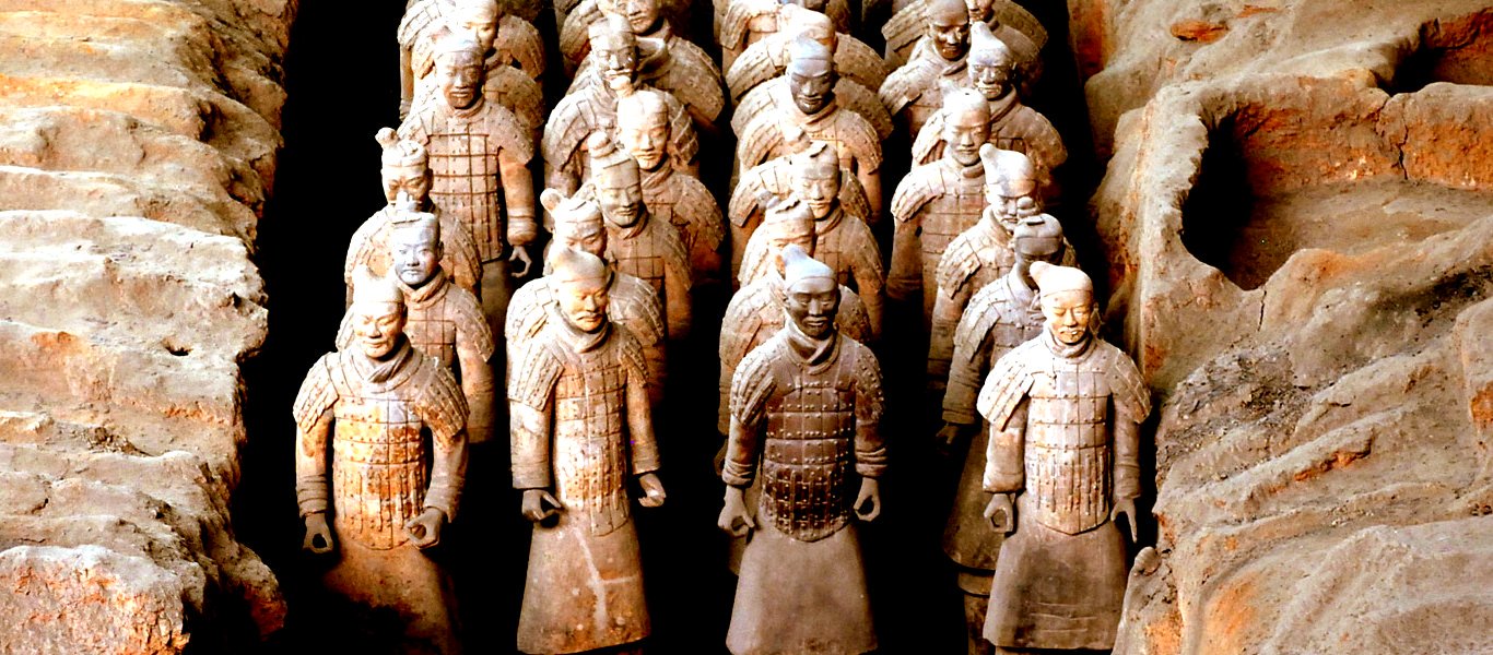 ejército terracota en Xian, China