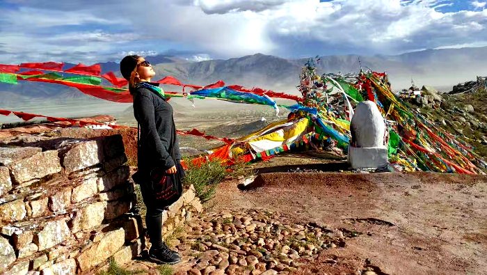 Tibetan guide in Tibet, China