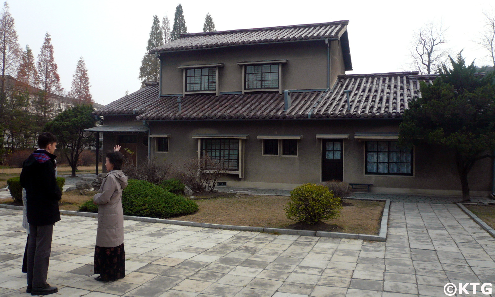 Replica of the Tongyang guesthouse at the train station revolutionary site in Wonsan, DPRK. Picture taken by KTG Tours