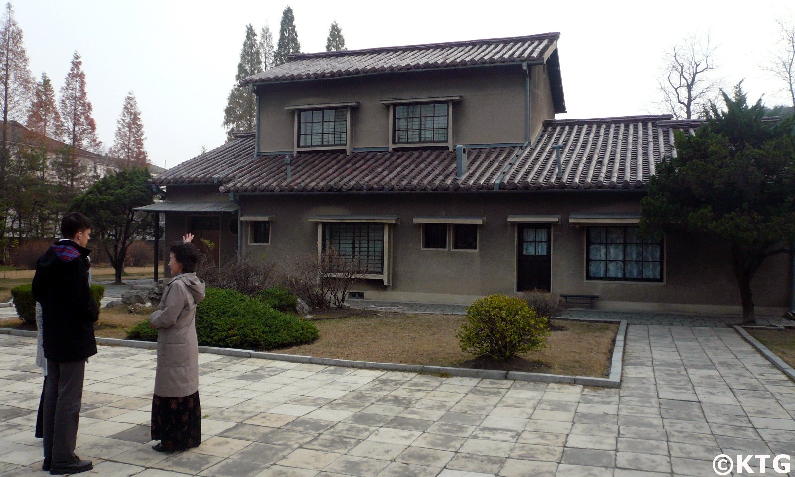 Replica of the Tongyang guesthouse at the train station revolutionary site in Wonsan, DPRK. Picture taken by KTG Tours