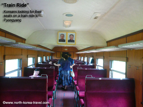 Train ride in North Korea