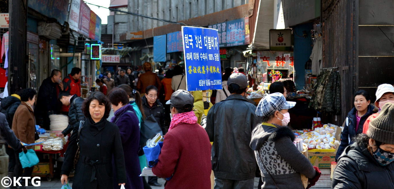 Old West Market à Yanji, région autonome de Yanbian de Corée, province de Jilin, Chine