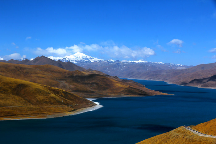 Yamdroktso lake in Tibet China