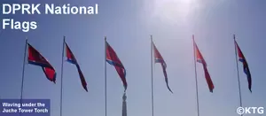 North Korea National Flags | KTG&reg; Tours | information on the different flags of the DPRK. KTG&reg; Tours offers budget tours to North Korea (DPRK), North Korea information and arirang mass games tickets