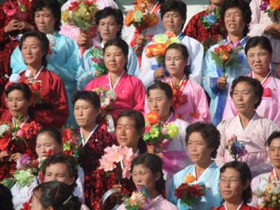 North Korean ladies singing a song