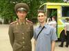 With a soldier (who was also our Local Guide) at the DMZ